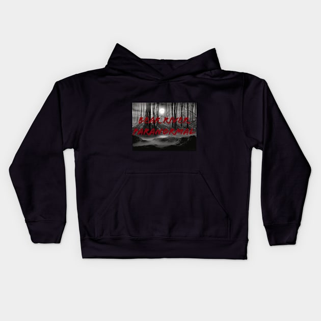 Our foggy type BRP Logo Kids Hoodie by Bear River Paranormal